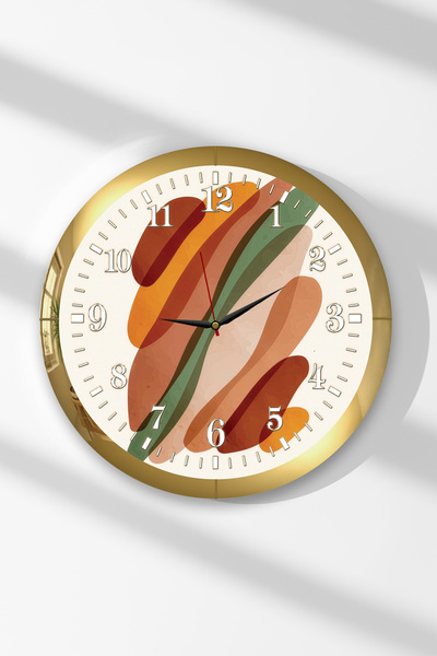 Zevahir Mobilya Dekorasyon Ceas de perete rotund din MDF cu tematică în tonur...