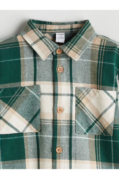 LC Waikiki Cămașă pentru băiat cu mânecă lungă în carouri