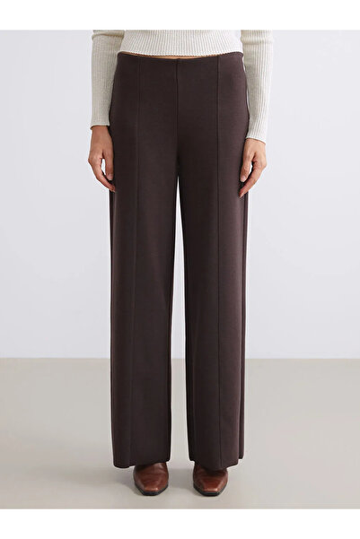 LC Waikiki Wide Leg Women's Trousers with Elastic Waist