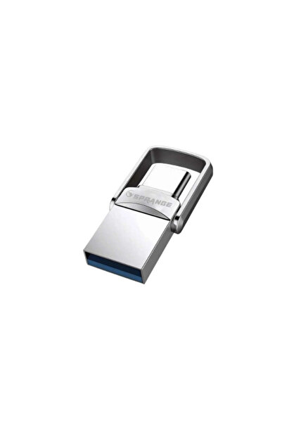 TTT قرص فلاش معدني 2 في 1 بسعة 64 جيجابايت يدعم USB 3.2 نوع C و USB