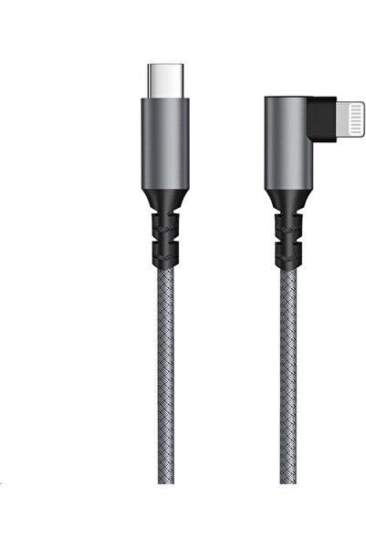 The Bros USB C to Lightning Cable,90 Degree iPhone Charger Cable Nylon PD Fas...