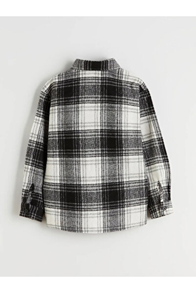 LC Waikiki Cămașă pentru băiat în carouri cu mânecă lungă