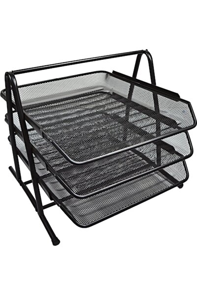 Q-Connect Tăvi metalice din plasă, stivuibile, - negre