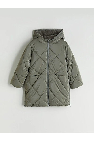 LC Waikiki Quilted Patterned Girl's Puffer Jacket