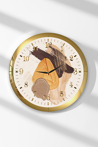 Zevahir Mobilya Dekorasyon Ceas de perete rotund din MDF cu tematică retro, c...