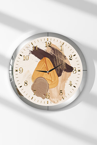 Zevahir Mobilya Dekorasyon Ceas de perete rotund din MDF cu tematică retro, c...