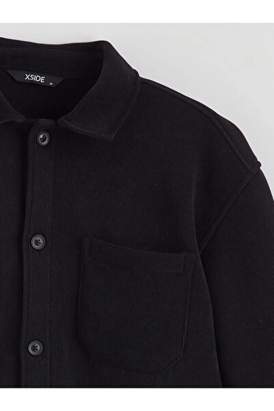 LC Waikiki Black Comfortable Fit Men's Shirt Jacket