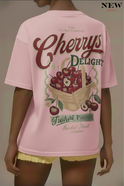 New Shine Cherrys Printed Unisex T-Shirt