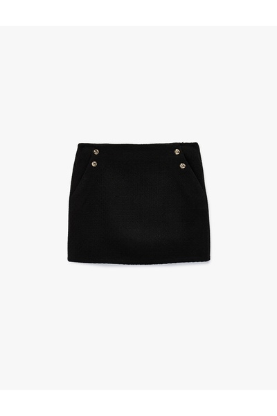 Koton Fusta de damă 6SAK70048EW NEGRU