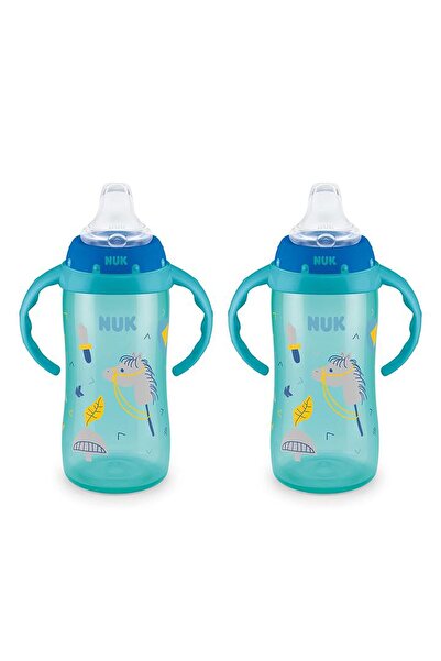 Nuk كوب تعليمي، سعة 10 أونصة، عبوة من قطعتين، مناسب للأطفال من عمر 8 أشهر فما...