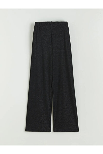 LC Waikiki Shiny Look Women's Trousers with Elastic Waist