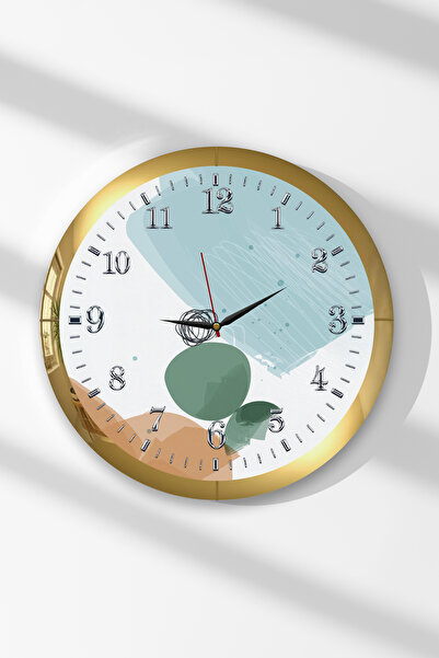 Zevahir Mobilya Dekorasyon Ceas de perete rotund din MDF cu tematică Pastel T...