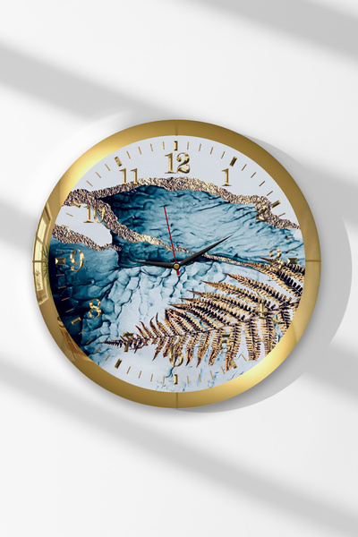 Zevahir Mobilya Dekorasyon Ρολόι τοίχου με θέμα τα ρυθμικά της φύσης, στρογγυ...