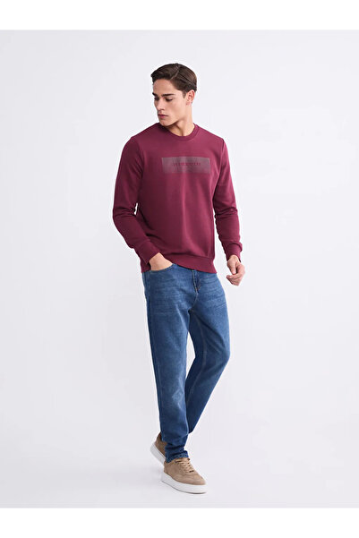 LC Waikiki Ανδρικό φούτερ με στάμπα Crew Neck