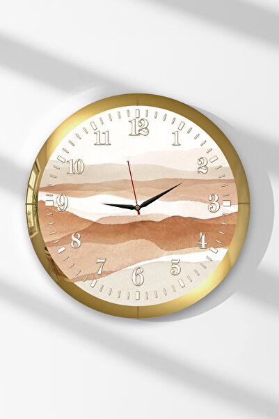 Zevahir Mobilya Dekorasyon Ceas de perete rotund din MDF cu tematică de nisip...