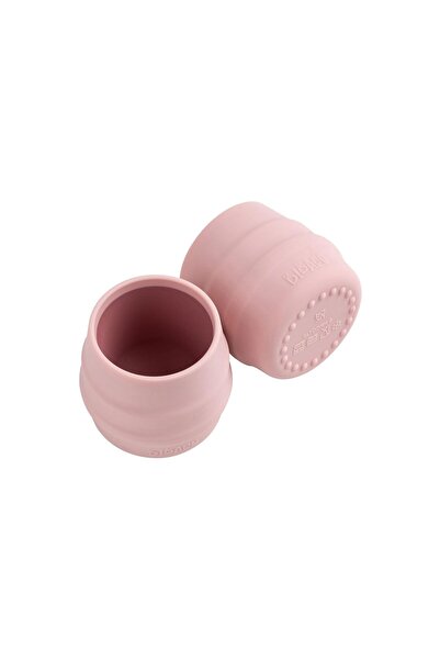 BiBADO - كوب سيليكون للأطفال من سيبت، لون وردي فاتح (عبوة من قطعتين)