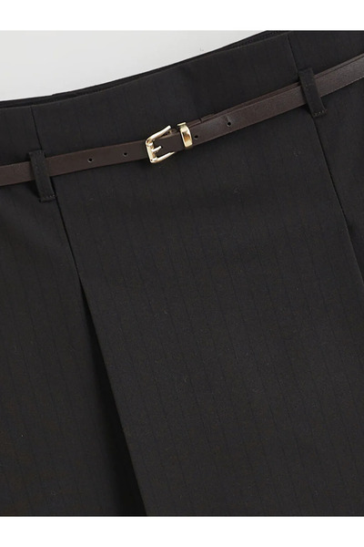 LC Waikiki Beli Belted Pleated Mini Shorts Skirt