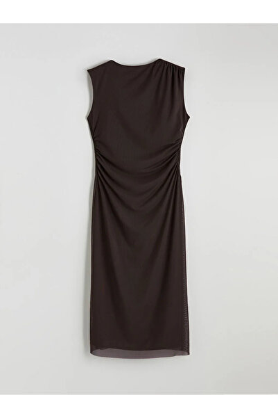 LC Waikiki Crew Neck Drawstring Dress