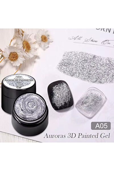 Born Pretty 3D Auroras Gel Paint 5 ml Nail Art Çizim Boyası Uv Led A0