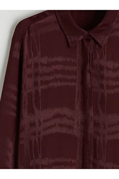 LC Waikiki Patterned Oversize Women's Shirt