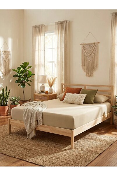 Comfort Craft King Size Combed Cotton Fitted Sheet - 100% Cotton - 200 X 200 cm