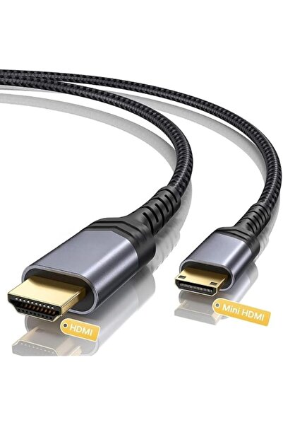 The Bros كابل HDMI صغير إلى HDMI فائق المتانة مضفر، يدعم دقة 4K عالية بمعدل 6...