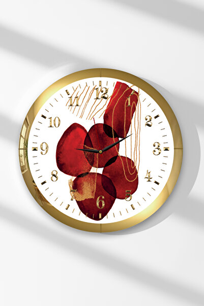 Zevahir Mobilya Dekorasyon Ceas de perete rotund din MDF cu tematică de lalel...