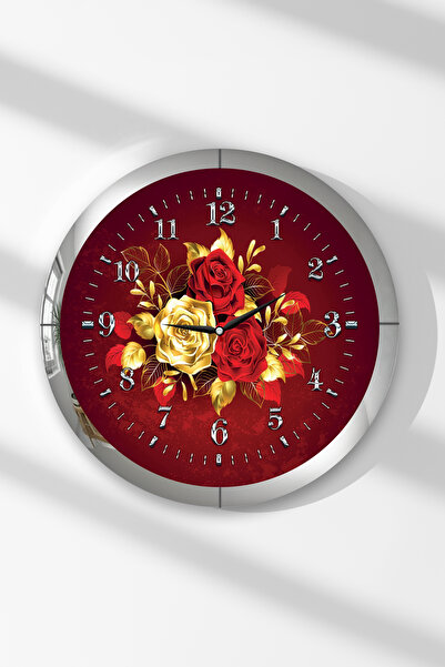 Zevahir Mobilya Dekorasyon Ceas de perete rotund din MDF cu tematică de buche...