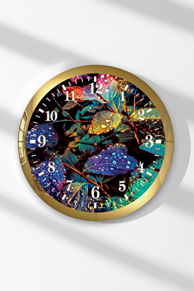 Zevahir Mobilya Dekorasyon Ceas de perete rotund din MDF cu tematică peisaj n...