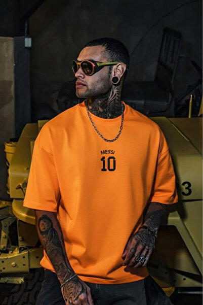 New Shine تي شيرت مطبوع للجنسين من ميسي 10