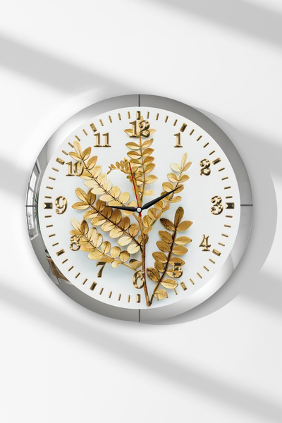 Zevahir Mobilya Dekorasyon Στρογγυλό ρολόι τοίχου MDF με θέμα την κομψότητα τ...