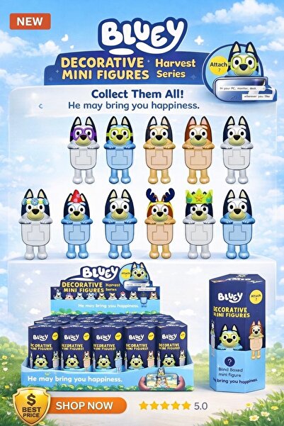 seyuse Bluey figür sonny angell hippers telefon tablet aksesuarı oyuncak (1 a...