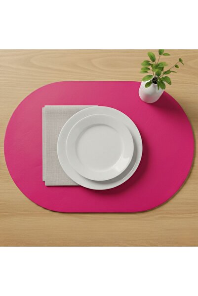 Grand Fine Art 2 Adet Deri Tam Oval Amerikan Servis Supla 33x44 cm-Kolay Sili...