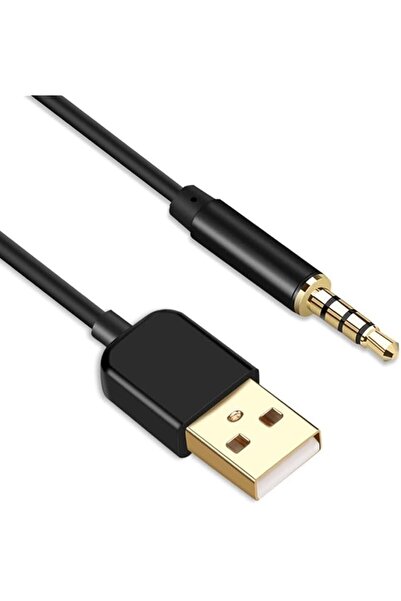 The Bros 3.5mm Male AUX Audio Jack to USB and Data Cable for iPod Shuffle MP3...