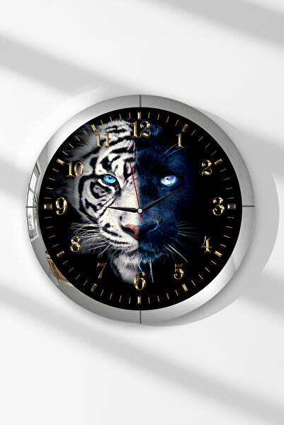 Zevahir Mobilya Dekorasyon Ceas de perete rotund din MDF cu tematică Despărți...