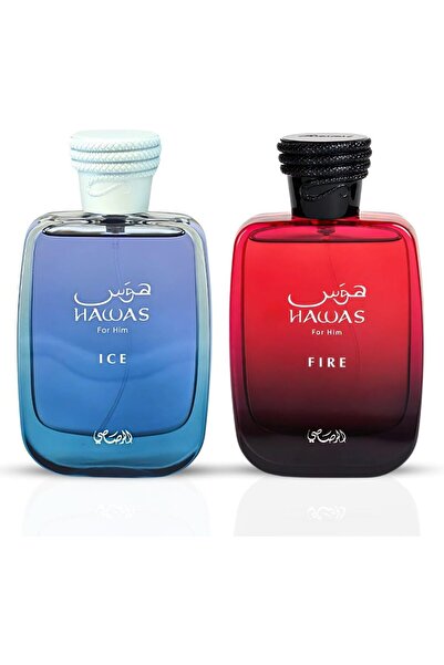 rasasi perfumes عطر حواس آيس للرجال وعطر حواس فاير أو دو بارفان بخاخات، روائح...