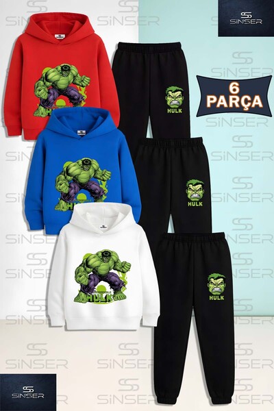 SS SİNSER Set de trening unisex pentru copii, cu hanorac, din pânză, cu impri...