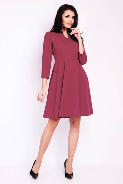 Awama Sukienka M117 - Claret - XL