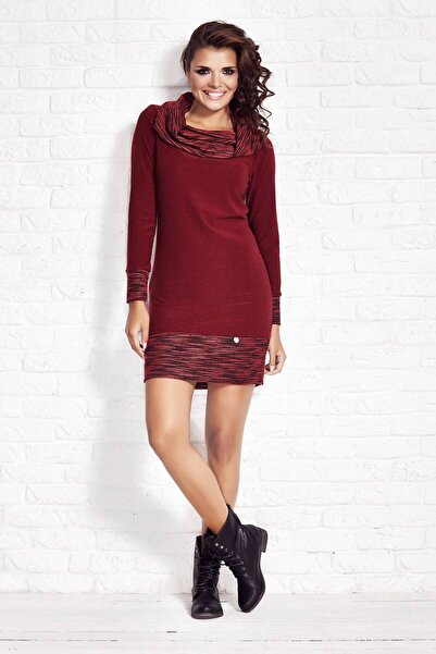 Awama Dress M026 - Claret - XL