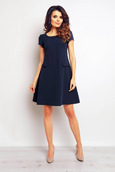 Awama Dress M081 - Navy - L
