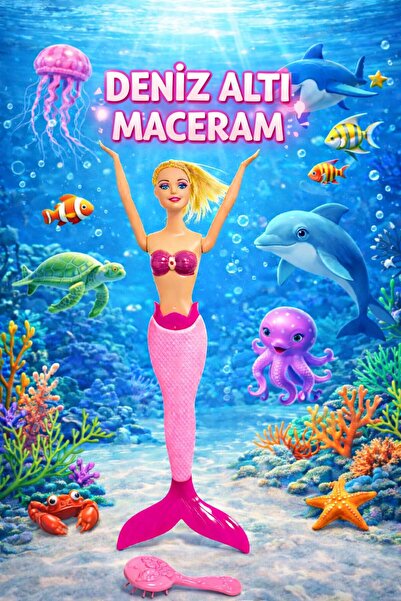 oydaş oyuncak Oyuncak Deniz Kızı, Kuyruklu Bebek, Kız Çocuk Oyuncağı