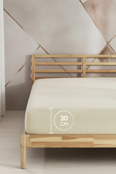 serelya Double Elastic Towel Sheet - 100% Cotton - 160 X 200 cm