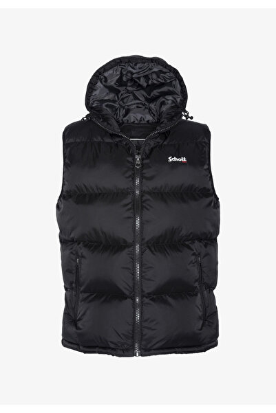 Schott NYC Men's black Idaho 2-in-1 vest by Schott