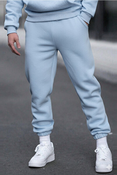 COOL TARZ Дитячі сині унісекс штани прямого крою з еластичною талією, з підкл...