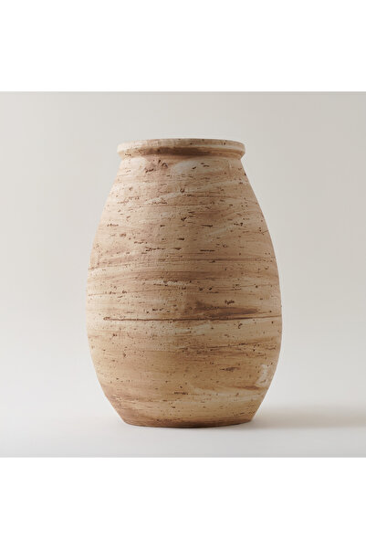 homez Vows Vase Clay 26*26*36Cm, Beige