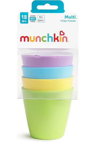 Munchkin ® Multi™ Open Training Toddler Cups, 8 Ounce, 4 Pack