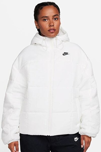 Nike Therma Fit Loose Fit Classic Buffer Bol Kesim Kapüşonlu Kadın Şişme Mont...