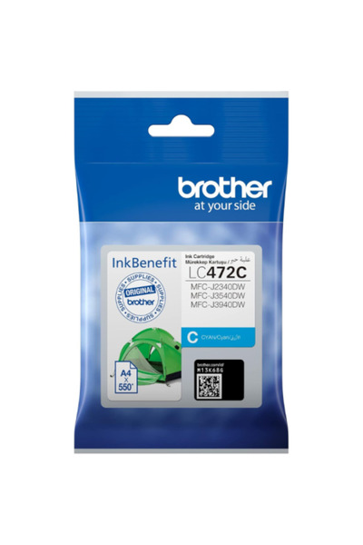 Brother Original Ink Cartridge LC472C Blue