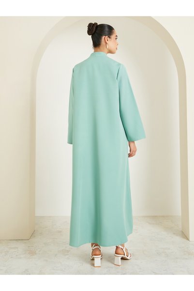 Styli Women Green Embroidered Detail Abaya
