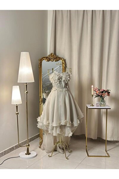 vanus fashion 6372-فستان سهرة ميدي